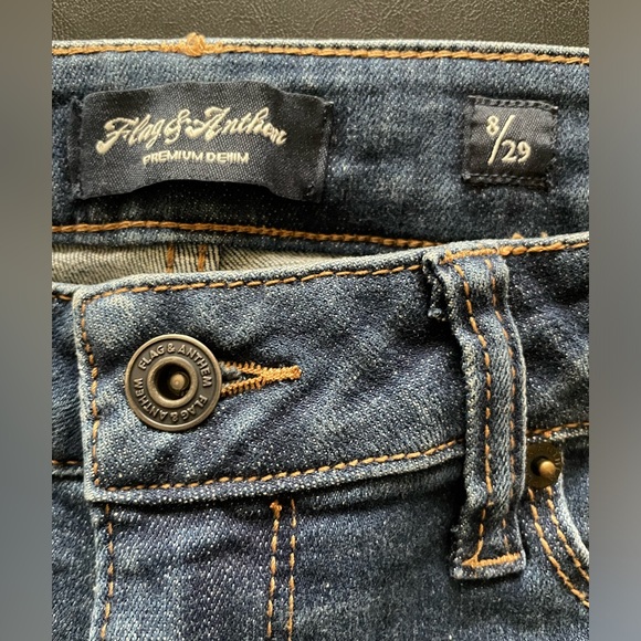 NWT Flag & Anthem Skinny Ankle Blue Jeans High Rise Size 8 - Picture 11 of 13